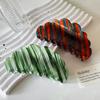 Crafted Acetate Beautifully Hair Claw Clips With Colorful Shell Patterns For Styles Trendy