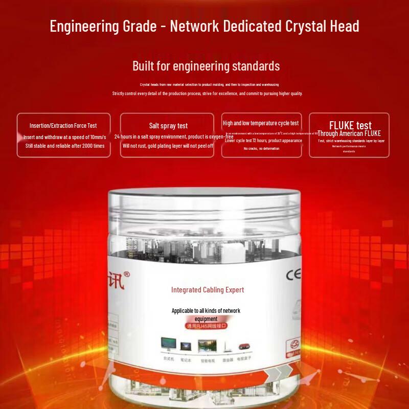 

Lianjie Xun Cat6A Unshielded RJ45 Connectors, 100 Pcs