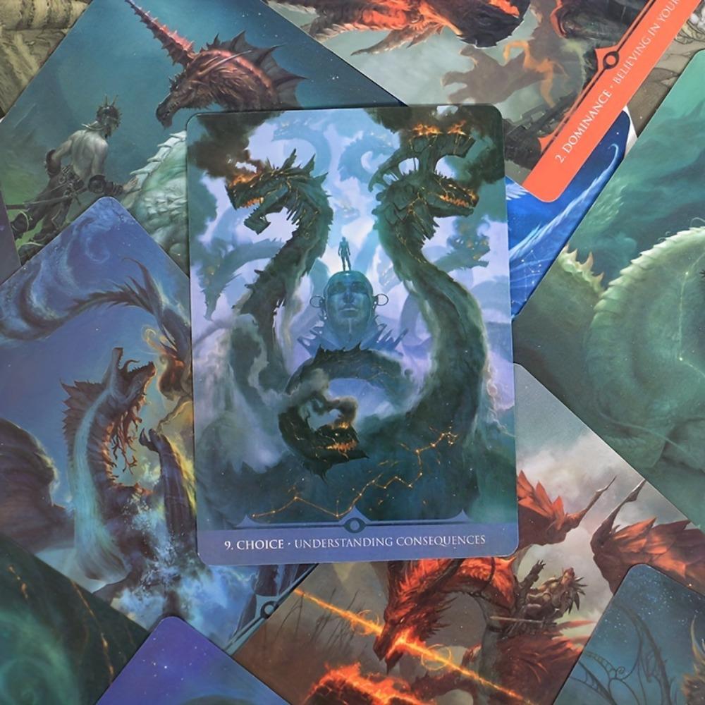 Star Dragons Oracle Card 33-korts kortstokk med elektronisk guidebok spåspill 10,4*7,3 cm