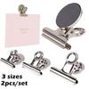 1 Taille Métal Rond Frigo Magnétique Autocollant Clip Pince Murale Frigo Support Outil Magnétique Tableau Blanc