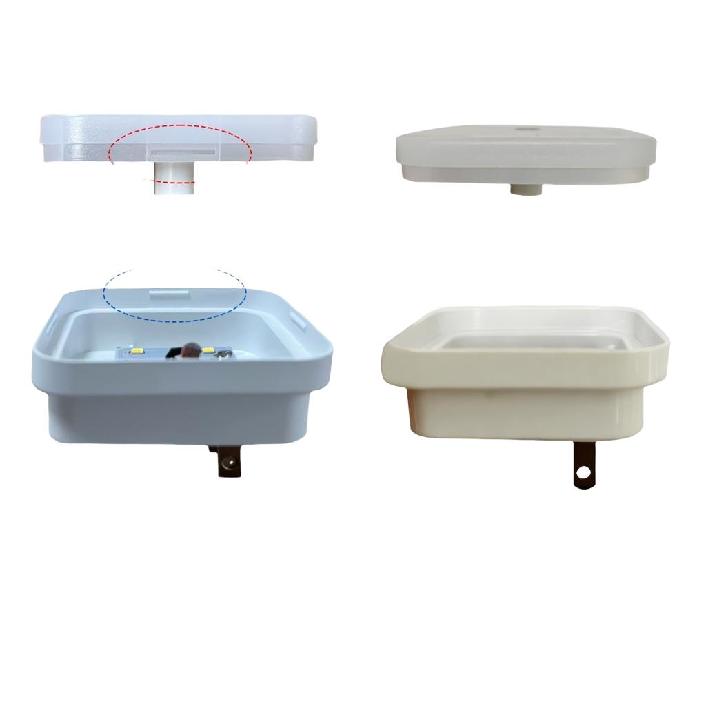 Plug-in Night Light with Light, /Off, Square, for Bedroom Hallway Kitchen