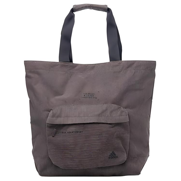 New Adidas MUST HAVES Corduroy Tote Bag Shopping Bag Shoulder Bag Handbag Regular Unisex Charcoal Gray IT2053