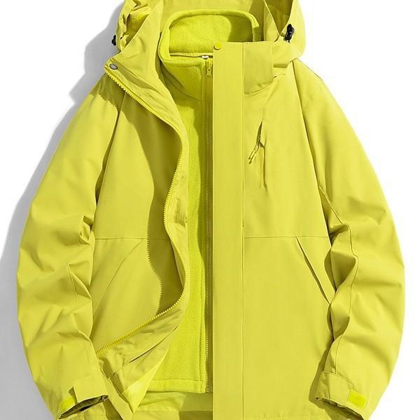 Jacket Men's and Women's Same Three-in-one Windproof and Waterproof Autumn and Winter Outdoor Mountaineering Jacket