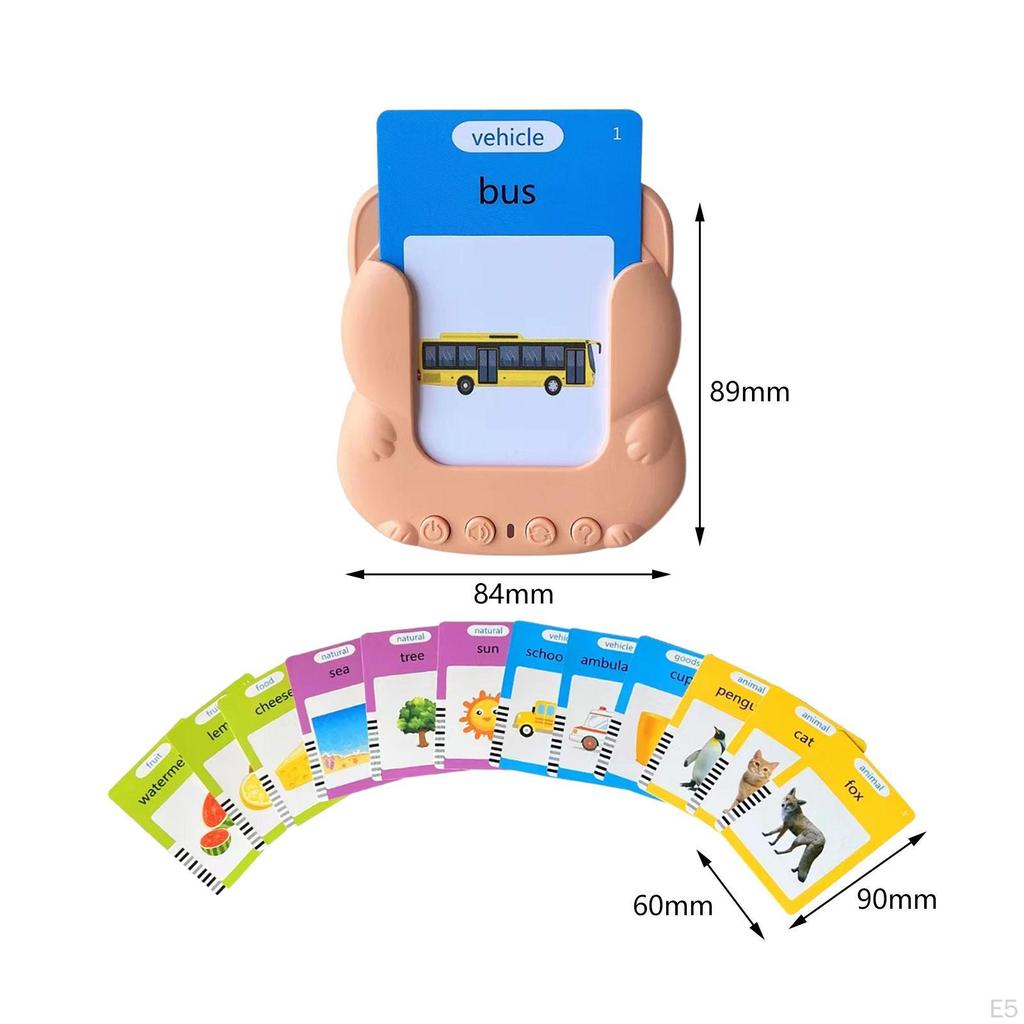 Talking Flash Cards Learning Machine Baby Kids Birthday Gifts Pocket Speech Kindergarten English