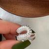 Style Minimalist Korean Geometric Copper Ring Adjustable Size Fashion Accessory Women For