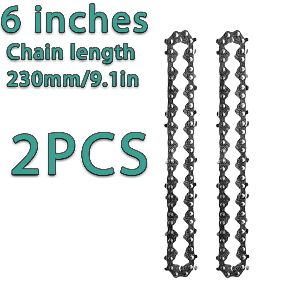 Electric ChainSaws Chains Guide Plate Mini Steel Chainsaw Chain Garden Tools Accessory Blade Replacement Set 4 Inch 6 Inch