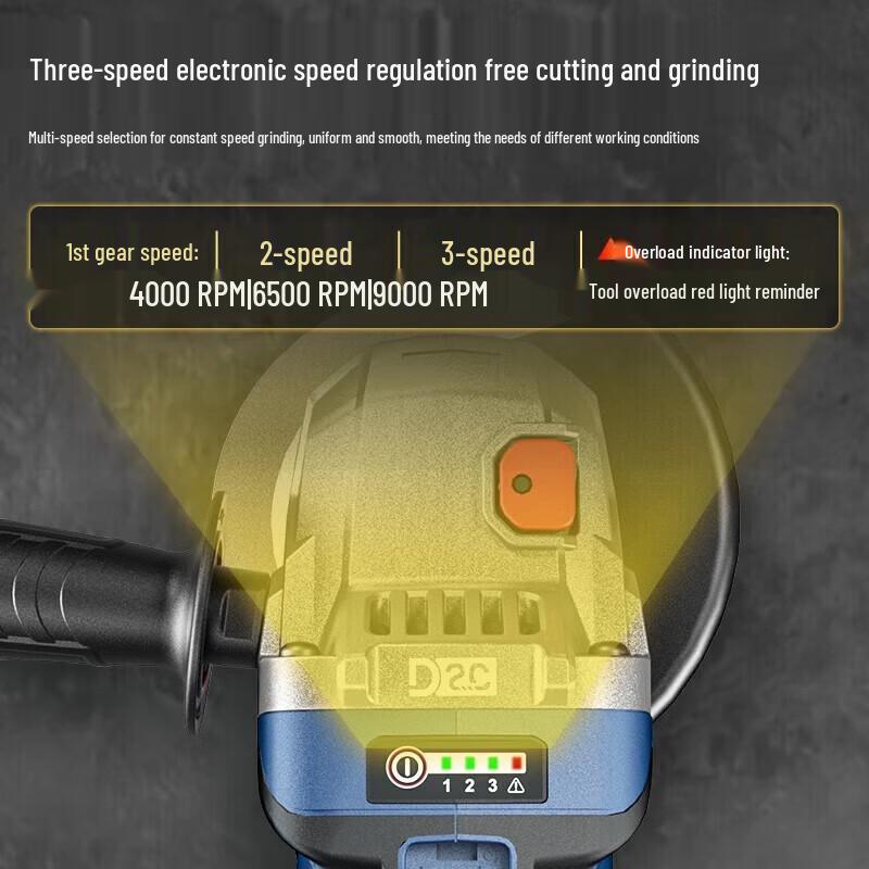 Dongcheng DCSM04-100E 20V Brushless Cordless Angle Grinder CN plug (adapter included)