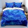 Galaxy Blue Bedding Set Bedding Duvet Cover Set Duvet Cover Pillowcases  (1 * Duvet Cover 2 * Pillowcases, without duvet insert)