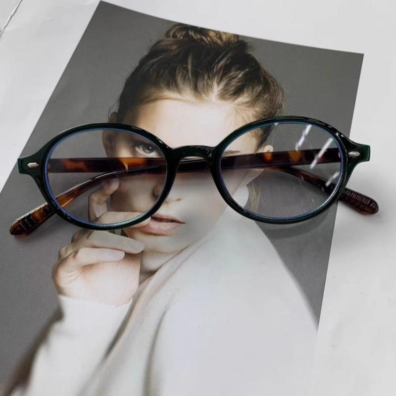 

Y2K Oval Frame Glasses Anti Blue Light Fashion Korean Simple Sweet Cool Eyewear Women Reading Computer Eyeglasses
