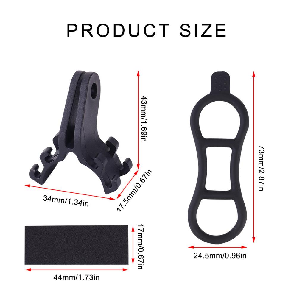 Suport Lumini Bicicletă Suport Torță Clip Materiale de Calitate Ușor Proiectat pentru Ciclism în Aer Liber Reglabil