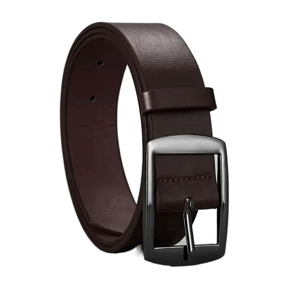 Casual Business Belt Luxury Metal Pin Buckle Belt Retro Waist Strap  For Man