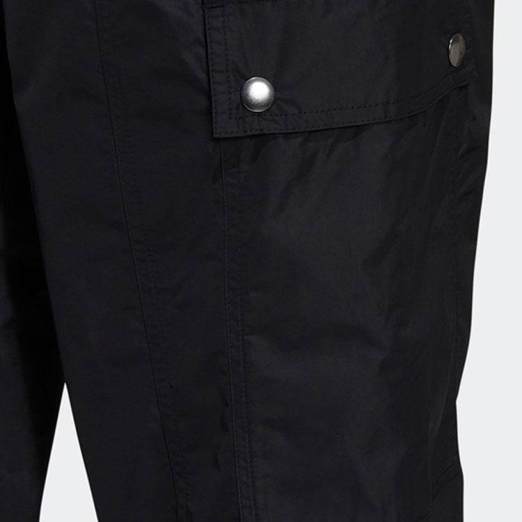 Adidas Originals Prem Pants Solid Color Logo Straight Leg Work Pants Women Pants Black GU5788