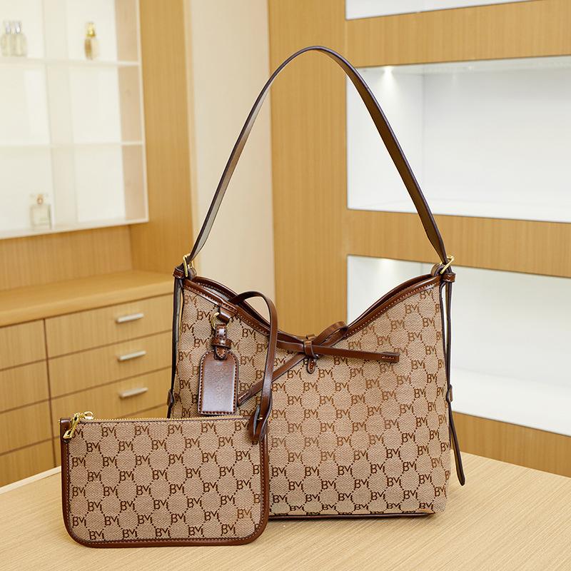 

Сумка-тоут с принтом в стиле ретро для женщин, вместительная модная сумка через плечо на одно плечо