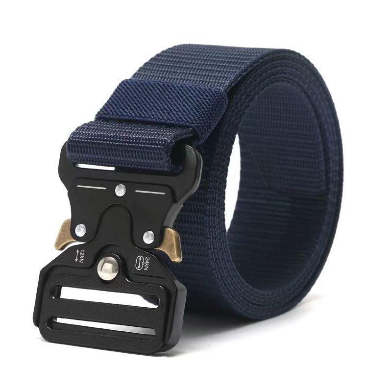 Red Ears Tactical Belt Men's Multifunctional Military Fan Canvas Belt Outdoor Faux Nylon Training Waist Belt