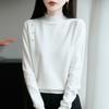 Autumn 2026 Women's Knitwear: Plush Long Sleeve Half-High Neck Pullover Sweater