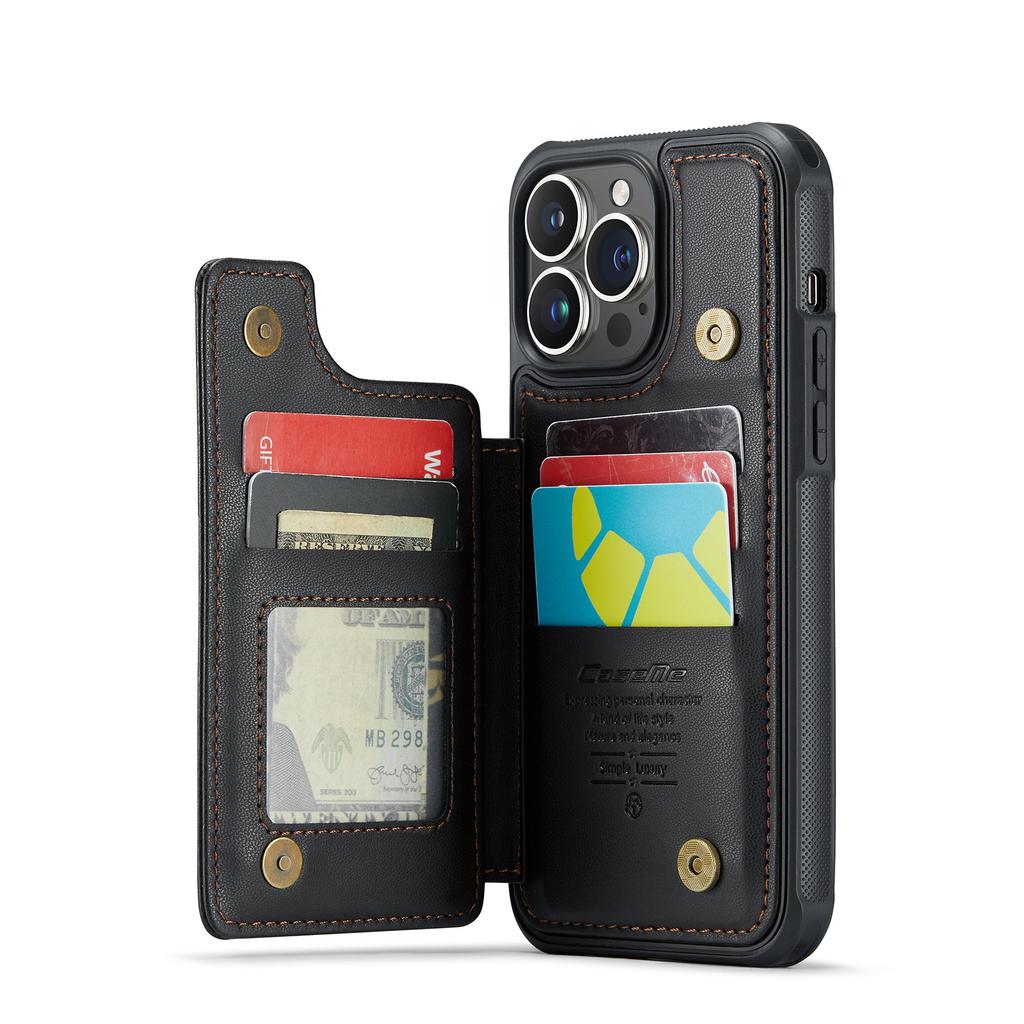 Compatible with iPhone 16 phone case, Apple 17 Pro flip phone case, RFID Samsung S25 card slot leather case