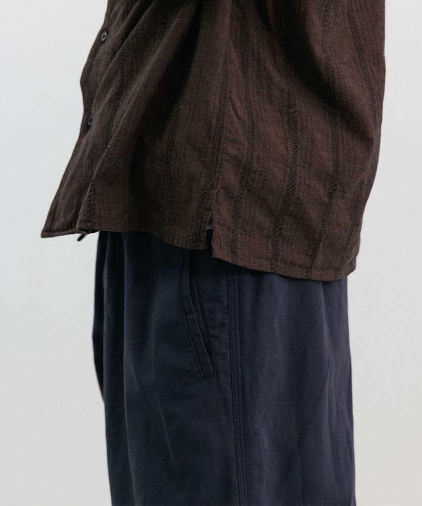 BLANKROOM Rustic Ramie Banding Pants_Navy