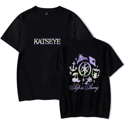 Fashion Katseye Merch Sad T-shirt Neutrale Popmuziek Korte Mouw Shirt Sportkleding Street Shirt Cool Zomer Mode T-shirt Tops