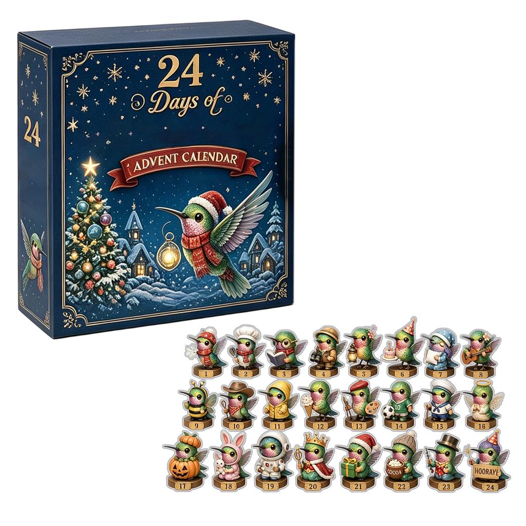 2D Acrylic Countdown Calendar with Surprise Design for Daily Use