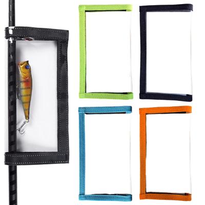 Fishing Lure Wrap Clear PVC Fishing Rod Hook Cover Fastener Tape Fishing Bait Holder Protector Storage Pouch Fishing Accessories
