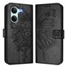 Portemonnaie-Hülle für Redmi Turbo 5 5G - Leder/PU, Schwarz, Mit Lanyard