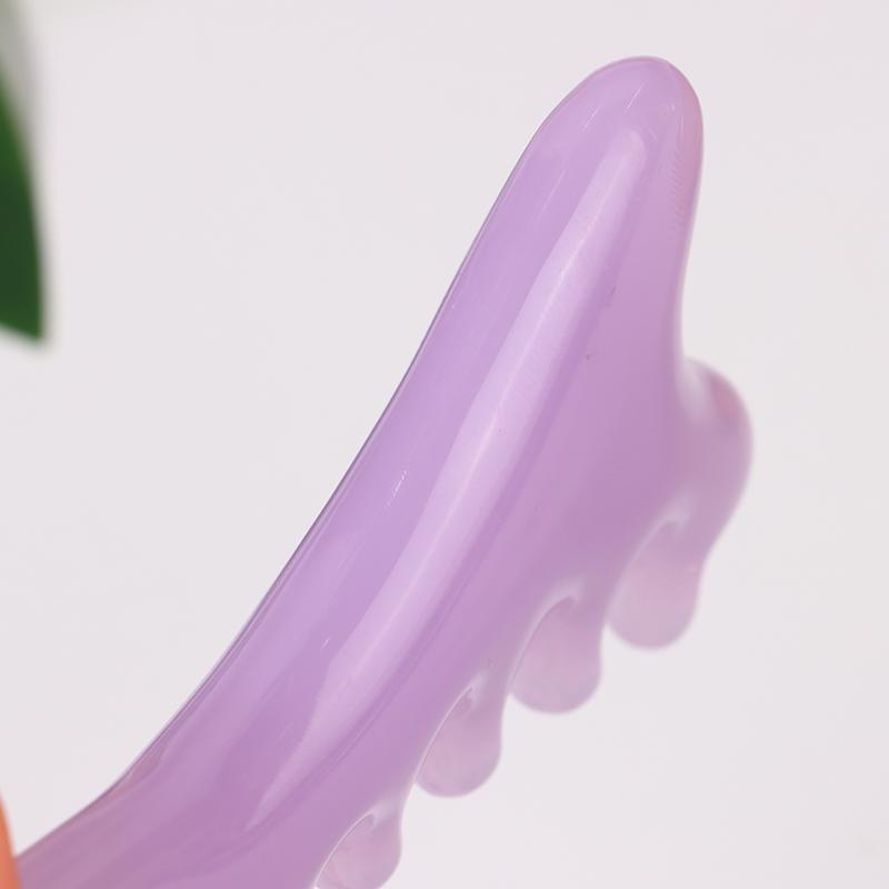 Body Meridian Massage Comb Resin Five Wide Tooth Comb Acupuncture Therapy Blood Circulation Anti-Static Smooth Hair Comb