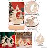 Elegant Diy Christmas Ornaments Festive Wooden Tree Pendant For Holiday Table Display