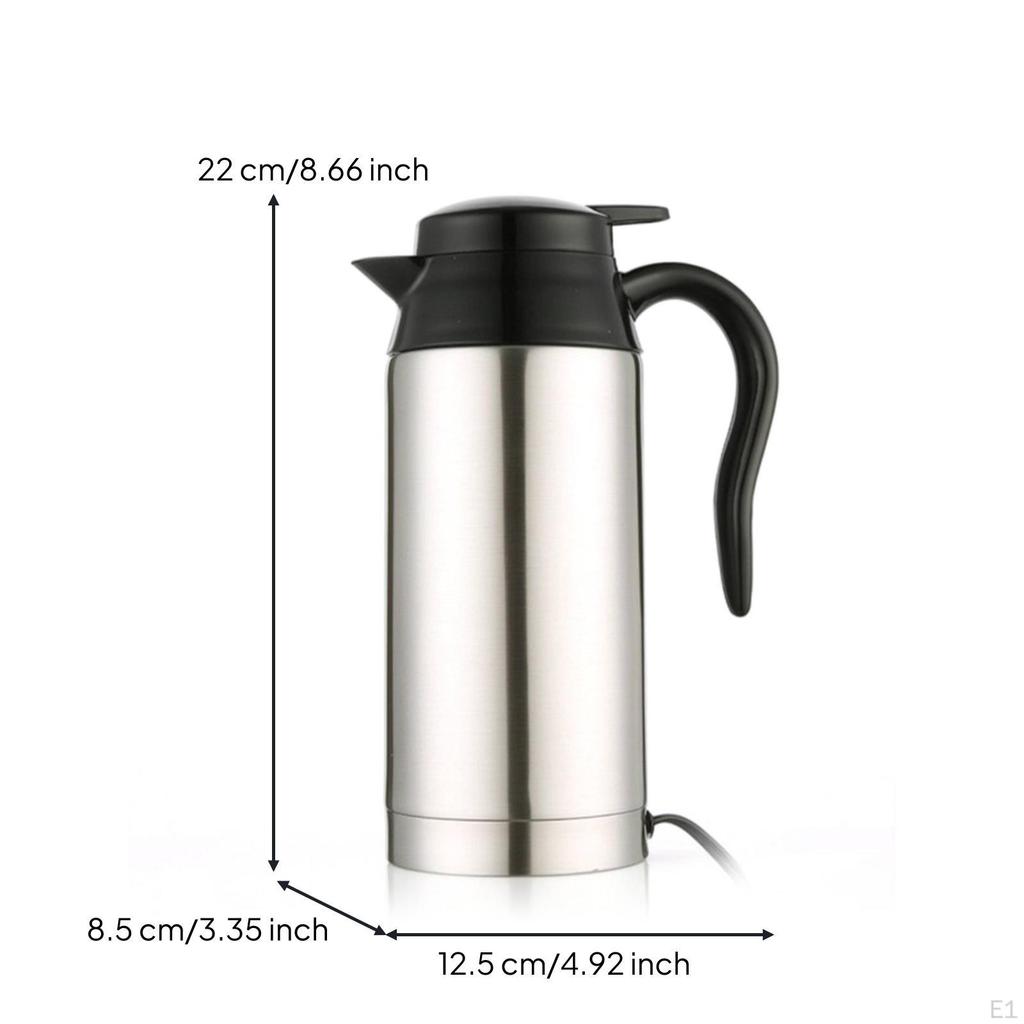 Electric Heating Cup with Sleeve Stainless Vehicle Mug Portable Car Kettle for Drivers,