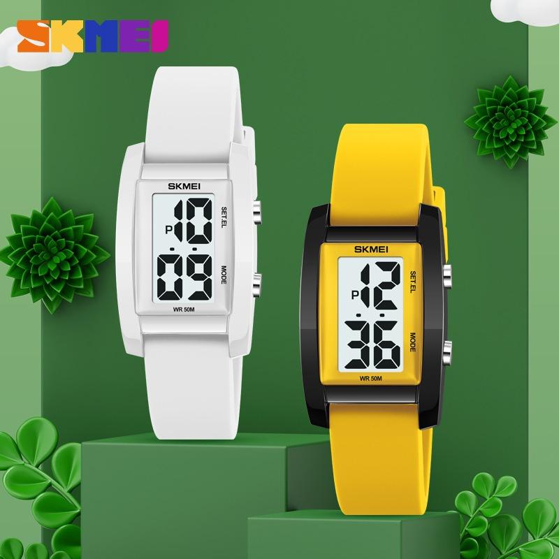 Square watch, electronic watch, student model, high-value watch, waterproof luminous watch.