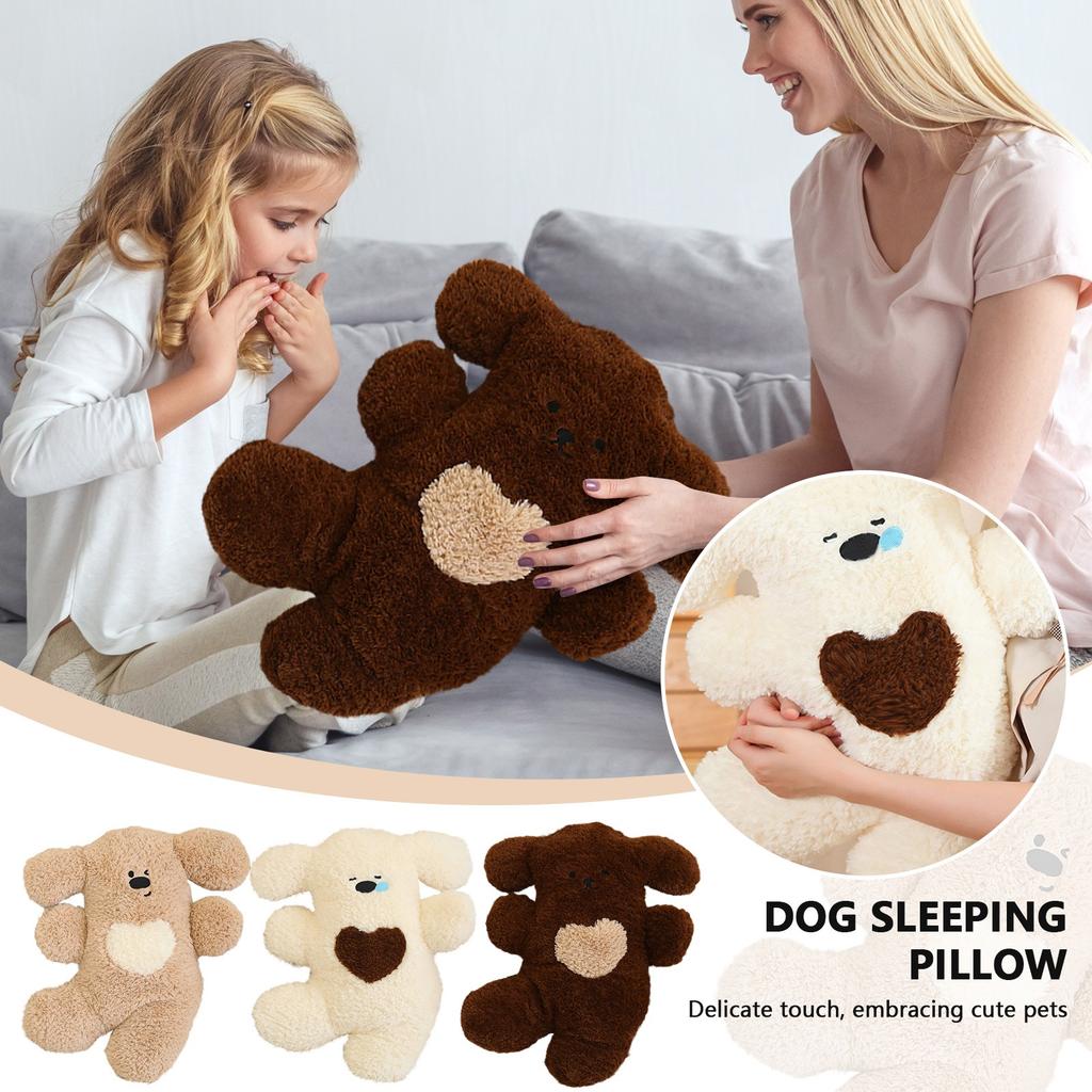 Cute Happy Puppy Pillow Sofa Cushion Bedroom Decorative Pillow Seat Back Cushion Bed Sleeping Small Pillow