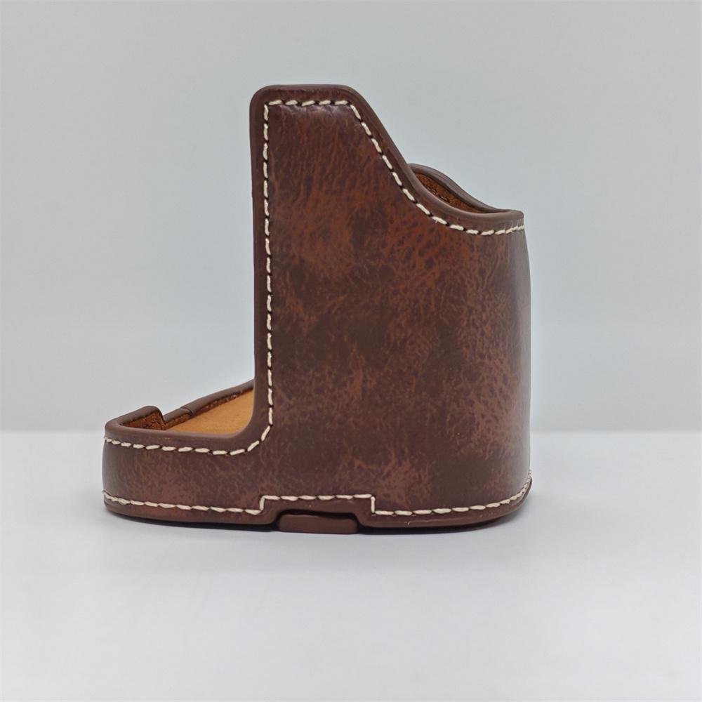 Skórzane etui pół-etui na aparat fotograficzny do Nikon D600 D610 Otwór na baterię Dolna pokrywa