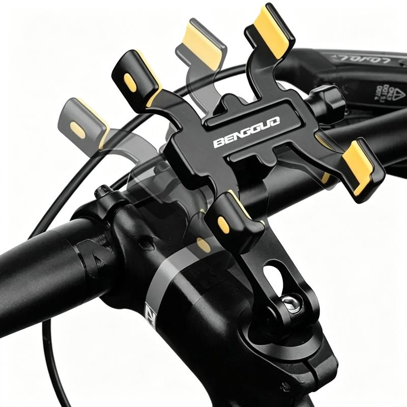 360 Rotation Universal Bicycle Phone Mount Bike Motorcycle Phone Mount Handlebar Mounted Cell Phone Holder for 4.5-7 Inch Phone