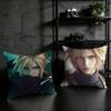 F-Final F-Fantasy Cloud Strife Cushion Cover Home Office Birthday Anniversary Gifts Soft Skin Friendly Cushion Cover