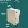 Large Capacity Tool Trolley Case Stainless Steel Tool Box Multi-functional Tools Storage Box Waterproof Hardware Organizer Boxes