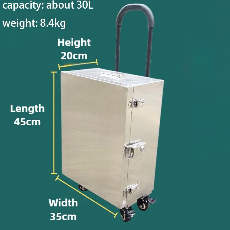 Large Capacity Tool Trolley Case Stainless Steel Tool Box Multi-functional Tools Storage Box Waterproof Hardware Organizer Boxes