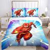 3pcs Flash Superhero Cover Set,Soft Comfortable Duvet Cover,Guest Room (1*Duvet Cover + 2*Pillowcases, Without Core) yy251024141