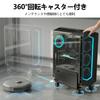 AGPTEK CPU Cart with Side Movable CPU Stand for Adjustable 10kg Weight Foot Heat Dissipation Dust PC Storage Extendable Steel with 4 Ideal for Offices