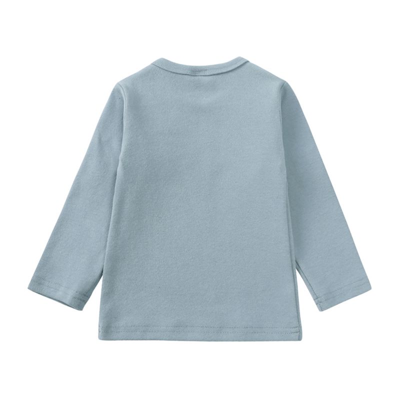 Ensemble de Sous-Vêtements Chauds Longs de Couleur Unie pour Enfants de 1 à 9 Ans Haut à Manches Longues et Pantalon Ensemble de Pyjama