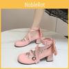 Lolita Style Mary Janes With Pu Upper And Medium Heel For Womens Daily Comfort