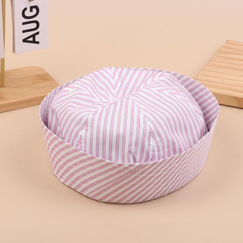 Korean Striped Sailor Hat Lovely Sweet Turn-Up Brim Dome Cap Versatile Cap Girly French Hats Cosplay Party Supplies