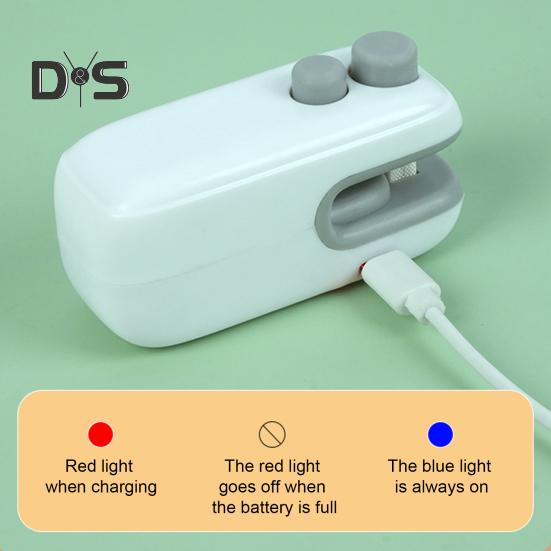 Mini sigillatrice e taglierina per sacchetti USB ricaricabile strumento di sigillatura a caldo per snack e verdure macchina sigillatrice per alimenti portatile e portatile