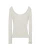 Nigaennikol Nicole Minimal Label Scoop Ls Top_Beige