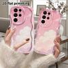 Phone Case: 2D Flat Samsung Galaxy A34 A35 M05 M06 S20 S22 S21 FE Plus 5G Protective Case, Couples Style, Pink Starry Cloud, Christmas and Halloween G