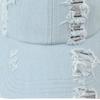 Women's Washed Denim Ripped Baseball Cap for Sun Protection
