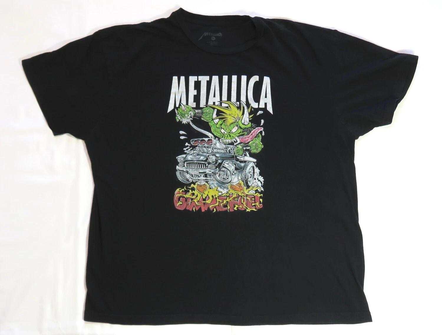 RARE! Metallica Hot Rod Graphic Black T-Shirt HOT NEW Unisex T-Shirt XXL