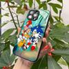 Cartoon Hedgehog S-Sonics Phone Case for Iphone 17 Air 16 15 14 12 11 13 Pro Max Mini X Xr Xs Puls Black Glass Cover