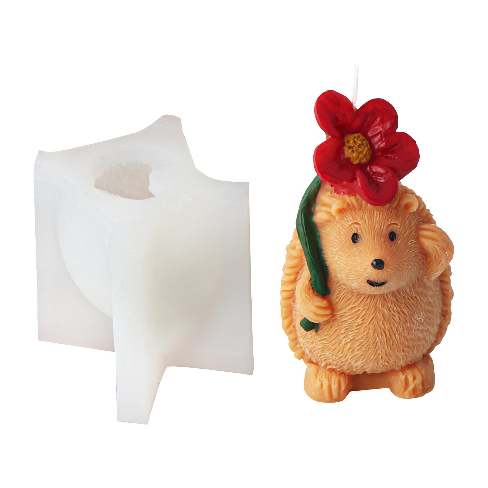 

Формы для свечей в виде ёжика Формы для поделок из силиконовой смолы Формы для мыла Декоративные формы для свечей Принадлежности для ручного изготовления мыла E