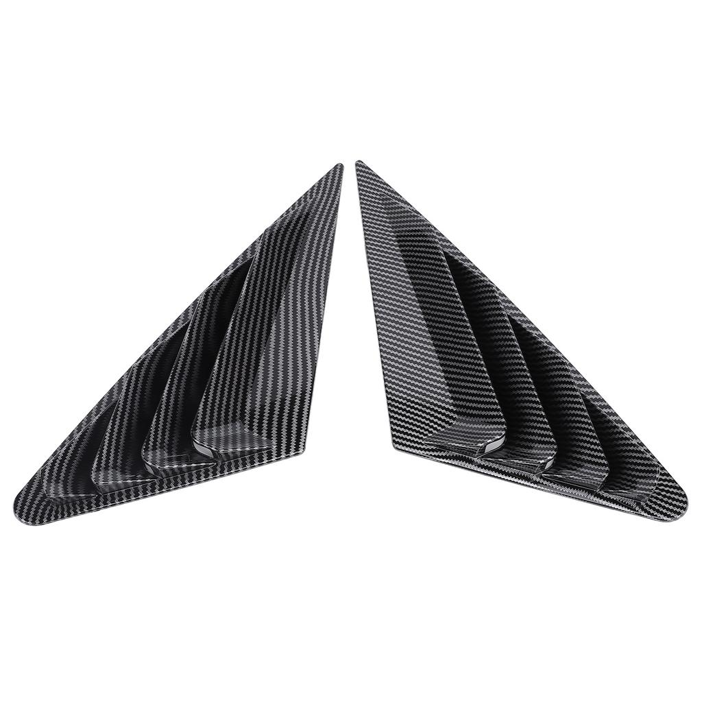 1 Pair Rear Window Louver Left Right Window Louver Air Vent Scoop Shade Cover Blind for A3 8Y Sedan
