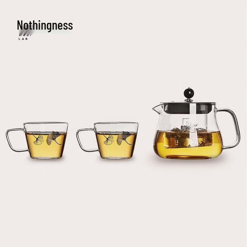 Wuwaju Gold & Silver Fused Glass Tea Set