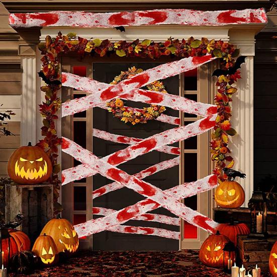 Blood Bandage Halloween Decoration Creepy Gauze Scary Artificial Blood Cloth Party Venue